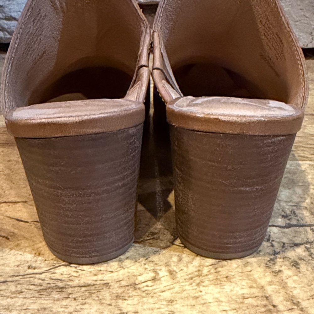 Women’s Madewell Tan Leather Mule Heels size 10 - Picture 6 of 9